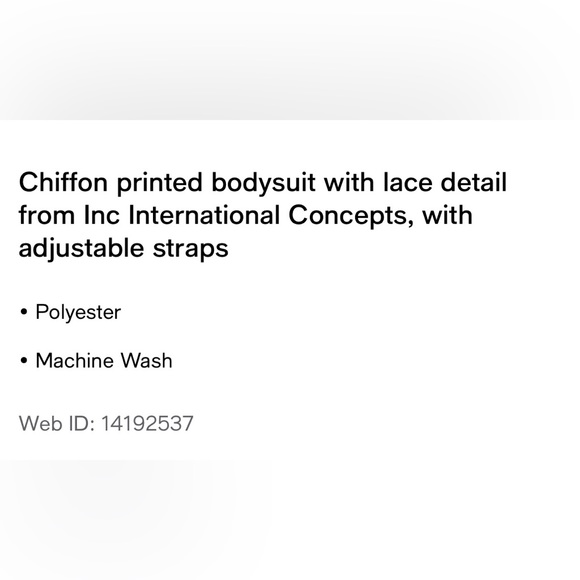 Chiffon printed bodysuit - Picture 4 of 4